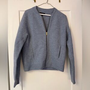 J. Crew Light Blue Bomber Jacket Size M